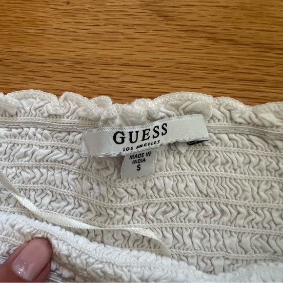GUESS Rouched Crop Top - Picture 2 of 3